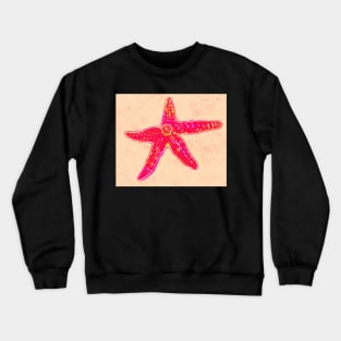 Starfish in Pink Crewneck Sweatshirt